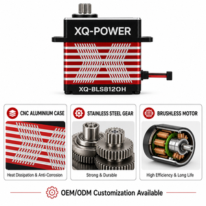 XQ-POWER XQ-BLS8120H Servo de queue brushless 20KG 12V HV étanche avec boîtier en aluminium CNC, couple élevé pour drone et <span class=keywords><strong>avion</strong></span> <span class=keywords><strong>RC</strong></span> à voilure fixe - Product Image 5