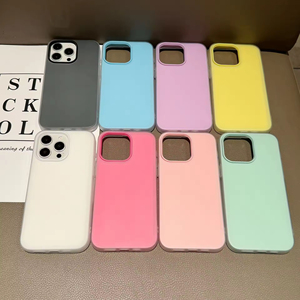 เคสโทรศัพท์หนังแท้แบบเจลลี่ 2-in-1 สีพื้น สำหรับ XS Max แบบเจาะรูขนาดใหญ่ ป้องกันการกระแทก - Product Image 2