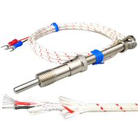 Capteur de température à thermocouple à ressort de compression de type K J E, avec vis PT100 M12 * 1.5 M6 M8, OEM ODM IP43 en fibre de verre