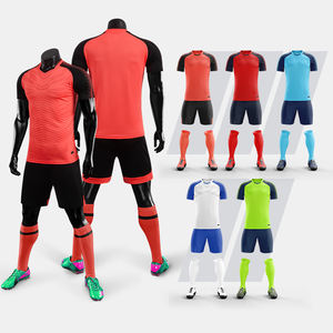 Seragam Sepak Bola Sublimasi Bernapas Grosir, Set Jersey Sepak Bola Klasik Kustom untuk Anak dan Pria - Product Image 2