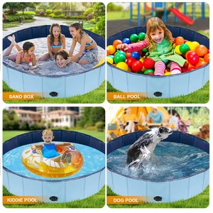 Portable PVC Foldable Dog <b>Swimming</b> <b>Pool</b> Eco-Friendly Collapsible Plastic Pet Bath for Wading Wate - Product Image 6