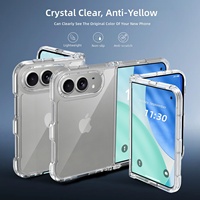 Coque de téléphone transparente magnétique antichoc pour iPhone 18 Fold, coque transparente pour iPhone 18 Ultra