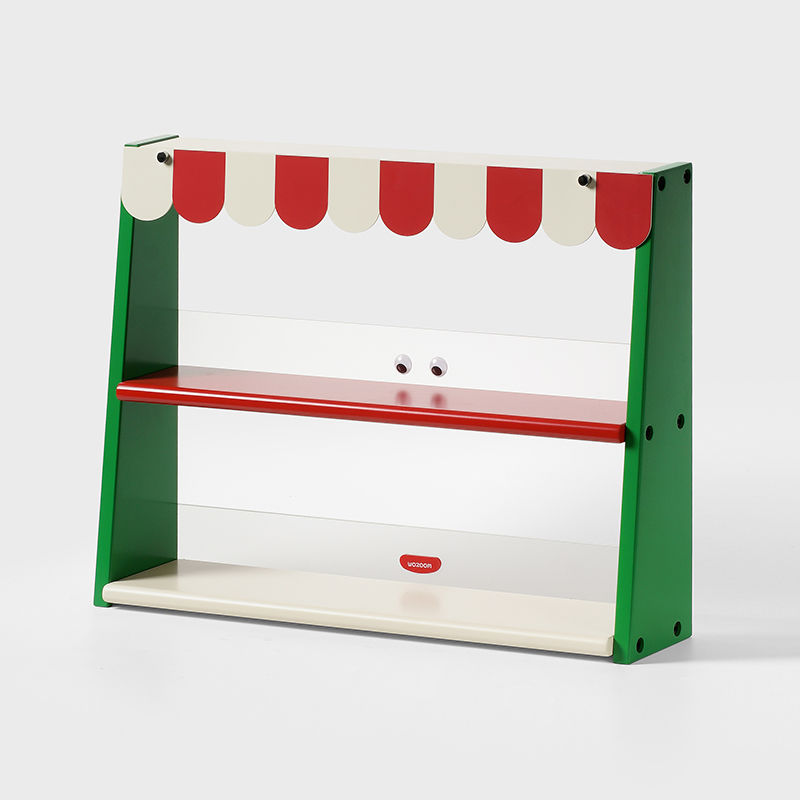 Étagère double couche vert frais