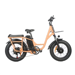 20" Fat Tire <b>Bike</b> Adults 500W Low Frame Rear <b>Seat</b> Rack Comfort Leisure City Family Use 7-Speed Electronic Zxc-278 Rear Hub Motor - Product Image 2