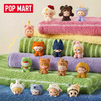 Boîtes mystère Labubu POPMART Original POP BEAN Série Pyjama Crossdressing 100% Original, Boîtes aveugles, Cadeau de Noël
