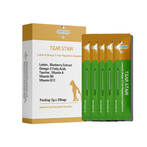 OEM ODM Extrait de lutéine et de myrtille de haute qualité, complément alimentaire sûr pour animaux de compagnie, digestion sensible, poudre pour éliminer les taches de larmes, santé des chiens et des chats - Product Image 3