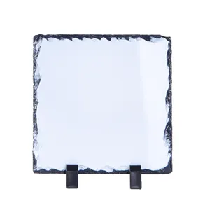 Plaque Glossyblank Usa Warehouse 6X6inch Sublimation Slate Blank Stone Blank Wholesale Sublimation Rock Photo Slate