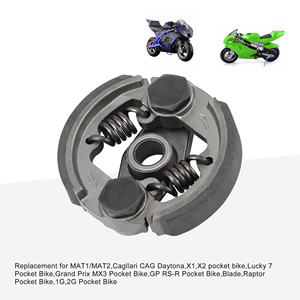 แผ่นคลัตช์มอเตอร์ไซค์ GOOFIT แบบหนาพิเศษ พร้อมสปริง สำหรับเปลี่ยน ใช้ได้กับมอเตอร์ไซค์ 43cc 47cc 49cc 2 จังหวะ รถเอทีวี และรถพ็อกเก็ตไบค์ - Product Image 5