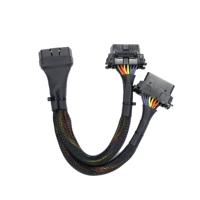 Cable Adaptador Divisor en Y OBD2 de 16 Pines para Herramienta de Diagnóstico de Vehículos, Escáner OBD2, Bypass SGW, Comunicación ECU J1962