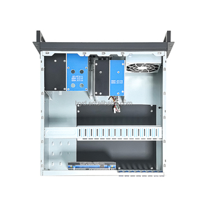 Châssis de contrôle industriel 4U Coque d'ordinateur en nuage Armoire en alliage d'aluminium ATX Panneau latéral monté en rack Fenêtre Ports USB Bureau - Product Image 6
