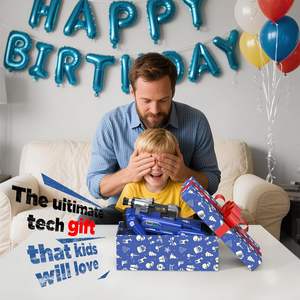 スマートインタラクティブSTEMロボット犬のおもちゃ音声リモコン電気30 + リアルアクションプログラム可能 - Product Image 6