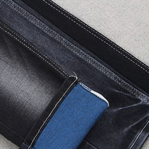 Tela vaquera negra de azufre de 11.8 oz con reverso azul, tejido especial de alta elasticidad, <span class=keywords><strong>textil</strong></span> vaquero de proveedor chino - Product Image 1