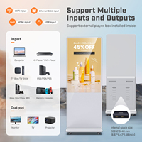 Affichage Numérique LCD 43 Pouces Blanc Écran Tactile Qualité Commerciale pour Publicité Intérieure – Entrepôt USA