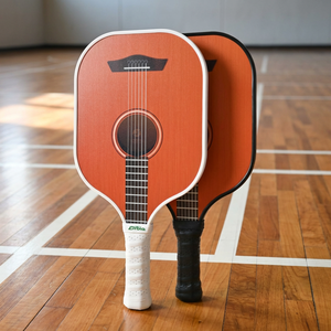 Raquette de pickleball au design <span class=keywords><strong>rétro</strong></span> de guitare, noyau en nid d'abeille, poignée confortable pour l'entraînement et le divertissement en extérieur - Product Image 5