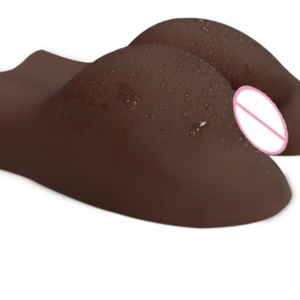 Masturbateur réaliste fessier africain et européen - Jouet sexuel masculin à double canal vaginal et <span class=keywords><strong>anal</strong></span>, avec fesses volumineuses, type torse de poupée sexuelle - Product Image 2