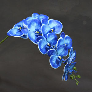 Haut <span class=keywords><strong>de</strong></span> gamme blanc Phalaenopsis tissu Phalaenopsis décoration mariage Simulation soie fleur Arrangement commerce extérieur Arti - Product Image 1