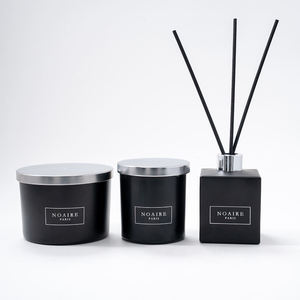 AIKUN Luxury Handmade Soy Wax Candle Reed Diffuser Aromatherapy Home Fragrance <b>Set</b> for Living Room Bulk - Product Image 1