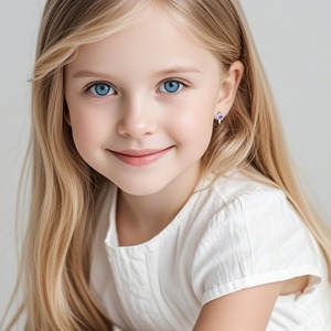 أقراط طارة من الفضة الإسترلينية للأطفال مع سلحفاة زرقاء ، سحر قلب المينا ، هدايا لطيفة للفتيات - Product Image 2