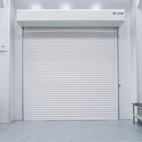 Porte à enroulement en aluminium sur mesure, électrique, antirouille, résistante au vent, pour garage, devanture de magasin