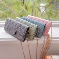 Sac de téléphone portable en cuir véritable personnalisé, mini pochette bandoulière avec chaîne, portefeuille porte-monnaie