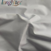 Longhitex Usine Blanc 65% Polyester 35% Coton TC Popeline Tissé Dry-Fit Respirant Poids Moyen Uni Uniforme Tissu pour Sacs