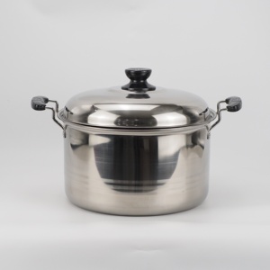 Marmite à ragoût grande capacité 28 cm à bas prix, marmite à soupe économique avec couvercle, casseroles de cuisson en acier inoxydable, grande marmite de cuisson - Product Image 6
