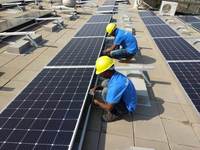Système de montage solaire résidentiel pour toits plats non pénétrants, 50 kW, 100 kW, pour communautés multi-logements