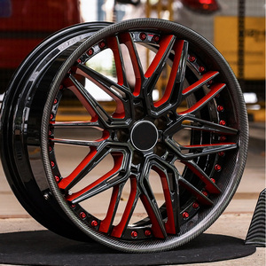 Jantes forgées en fibre de carbone de qualité supérieure, deux pièces, 17-26 pouces, 5x112 5x120 5x130 pour <span class=keywords><strong>Audi</strong></span> <span class=keywords><strong>R8</strong></span> <span class=keywords><strong>Lamborghini</strong></span> <span class=keywords><strong>Huracan</strong></span> Ferrari 488 - Product Image 1