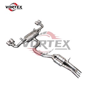 Vortex Chất lượng cao van thép không gỉ catback hệ thống ống xả cho Audi Quad Mẹo muffler - Product Image 4