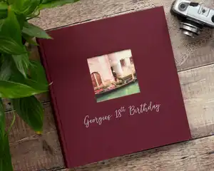 Álbum de fotos de scrapbook para bebês pequenos rosa páginas personalizadas