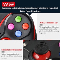 Manette de Jeu Sans Fil V8 Joystick Gamepad Avec Support Téléphone pour Android, iOS, Smart TV, PS3 et PC