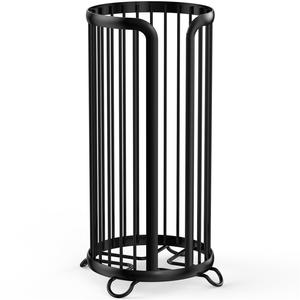 Portarrollos de Papel Higiénico Moderno y Ecológico de Hierro Negro, Diseño Vertical sin Perforaciones para Uso en Hoteles, Soporte Independiente para Baño - Product Image 3