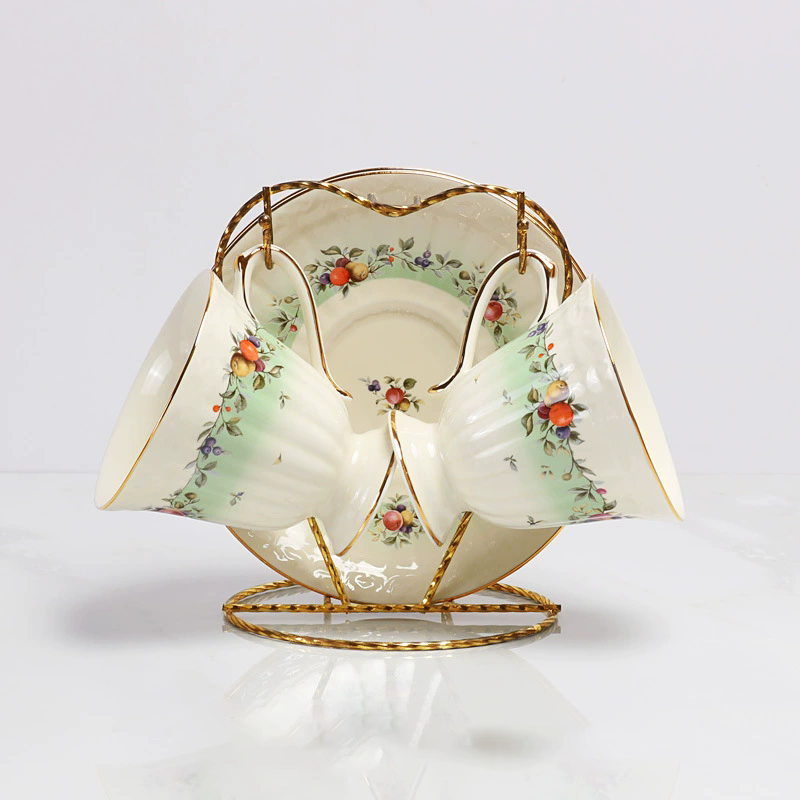 double cup and saucer