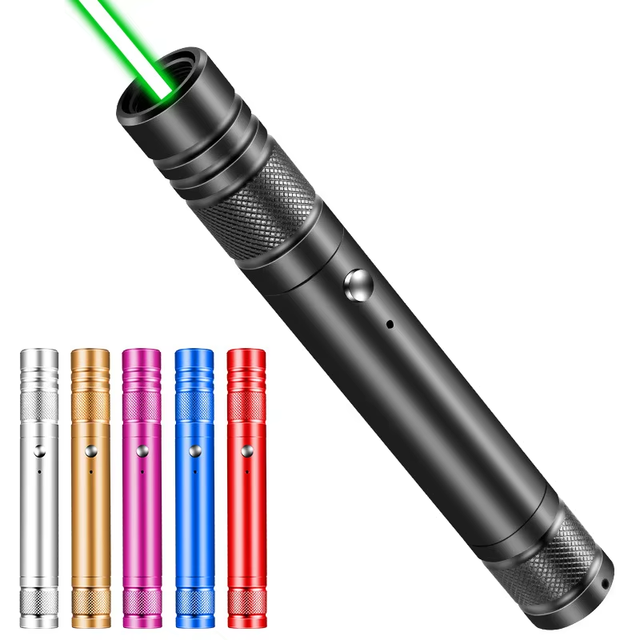 NEW Green Laser Pointer 2000 Meter Long Range High Power Flashlight Rechargeable for USB With Star Head Adjustable