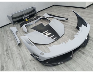 Cơ Thể Kit Đối Với Ferrari 458 Italia Cập Nhật Để Misha Phong Cách Sợi Thủy Tinh Hoặc Semi-Carbon Fiber Bumper Side Váy Spoiler Mui Xe - Product Image 5