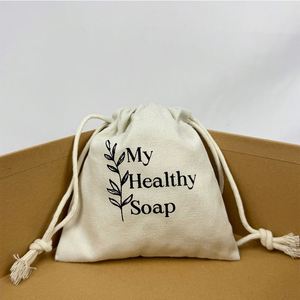 Sac à poussière en tissu de mousseline de coton biologique personnalisé avec cordon de serrage de haute qualité pour l'artisanat, les autocollants, les cadeaux - Product Image 5