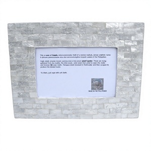 Marco de Fotos Rectangular Hecho a Mano con Incrustaciones de Capiz Resistente al Deslustre, Base de Concha Natural para Decoración del Hogar, Regalos y Venta al por Mayor - Product Image 4