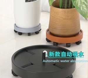 Plant Caddy con ruedas Soporte para plantas Base de rodillos Heavy Duty Indoor Outdoor Potted Plant Mover-con cable absorbente - Product Image 6