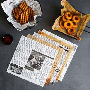 Hot Sale Food Grade Virgin Greaseproof Double Sided Wax Baking Sandwich <b>Wrapping</b> <b>Paper</b> Normal White Burger Cooked Food Packaging - Product Image 2