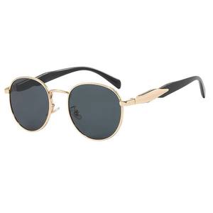 Gafas de Sol Metálicas con Protección UV400 Completa, Estilo Europeo Americano, para Mujer, Novedad 2025, Tendencia para Fotos en <span class=keywords><strong>Instagram</strong></span> - Product Image 3