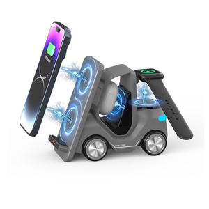 Regalos Personalizados para Empresas de Logística 2025, Cargador Inalámbrico para iPhone con Luz Nocturna LED, Cargador Inalámbrico 3 en 1 con Diseño de Montacargas - Product Image 2