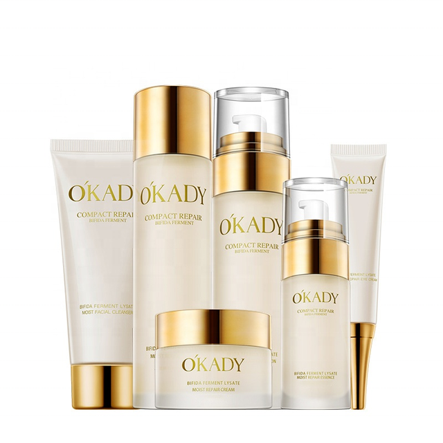 OEM MSDS 6 Pcs Korean Face Care Hydrating Anti Wrinkle Moisturizing Nicotinamide Whitening Skin Care Gift Set