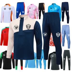 Erkekler için 2425 gerçek bej futbol eşofman toptan futbol eğitimi üniforma eşofman - Product Image 5