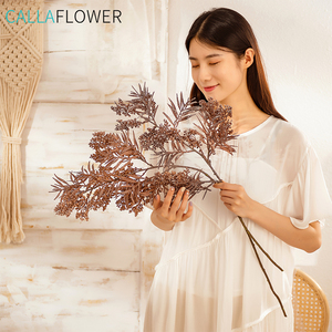 Mw82106 Bán Buôn Nhân Tạo Hoa Nhân Tạo Nhựa Cây Thông Lá Và Pinecone Trang Trí Nội Thất - Product Image 2