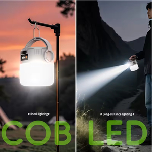 Lampe de camping LED rechargeable, longue durée de vie de la batterie, éclairage solaire extérieur pour la nuit et la rue, pour une utilisation d'urgence à domicile - Product Image 4