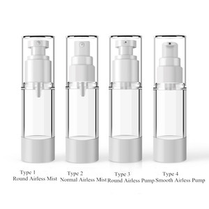 Botol Pompa Kosmetik Tanpa Udara Hitam untuk Serum Perawatan Kulit, Botol Plastik Kosong 15ml-120ml, Pompa Semprot Losion - Product Image 6