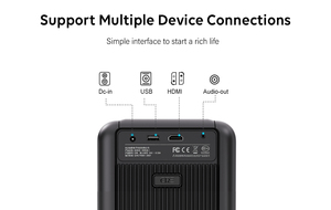 Cre CR36 1080P 4K Hỗ trợ <span class=keywords><strong>Wifi</strong></span> Thông Minh <span class=keywords><strong>LED</strong></span> LCD Chiếu Hifi Stereo <span class=keywords><strong>Android</strong></span> 11 Được Xây Dựng Trong Loa Di Động Cho Sử Dụng Ngoài Trời - Product Image 3