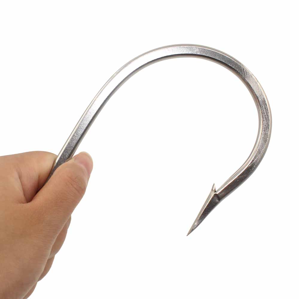 Bulk Wholesale 420 Stainless Steel Fishing Hooks - Extra Strong Shark & Alligator  Hooks for Ocean Boat Fishing Supplies