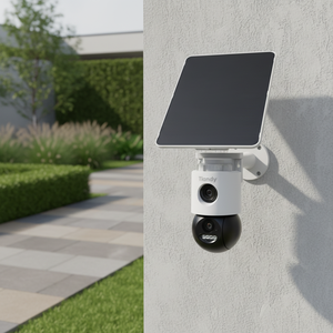 Cámara de Seguridad CCTV Tiandy, Cámara Solar de 6MP, Lentes con Luces de Alarma Rojas y Azules, Detección por IA, TD-H673U, Cámara Tiandy 4G - Product Image 2