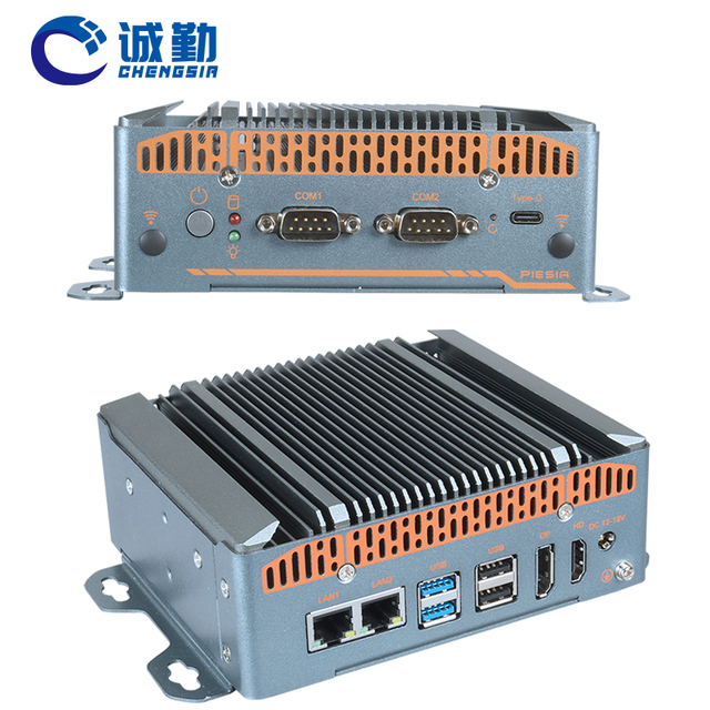 Fanless Mini PC Dual Lan 2*Com Intel 12th Gen N150 N100 N305 1*DDR4 X86 Din-rail Industrial Mini PC for Industrial Automation